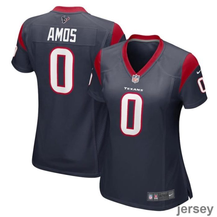 Adrian Amos 0 Houston Texans Women Game Jersey - Navy