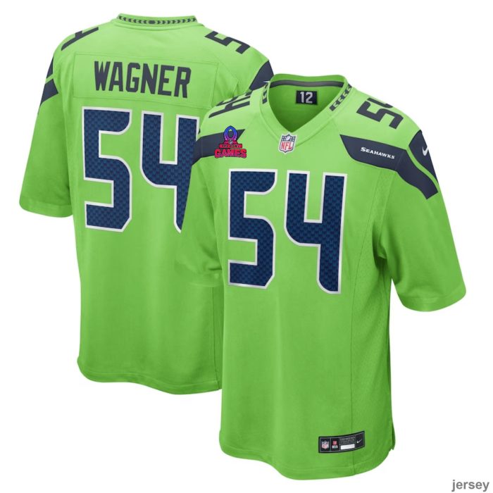 Bobby Wagner 54 Seattle Seahawks 2024 Pro Bowl Patch Game Men Jersey - Neon Green