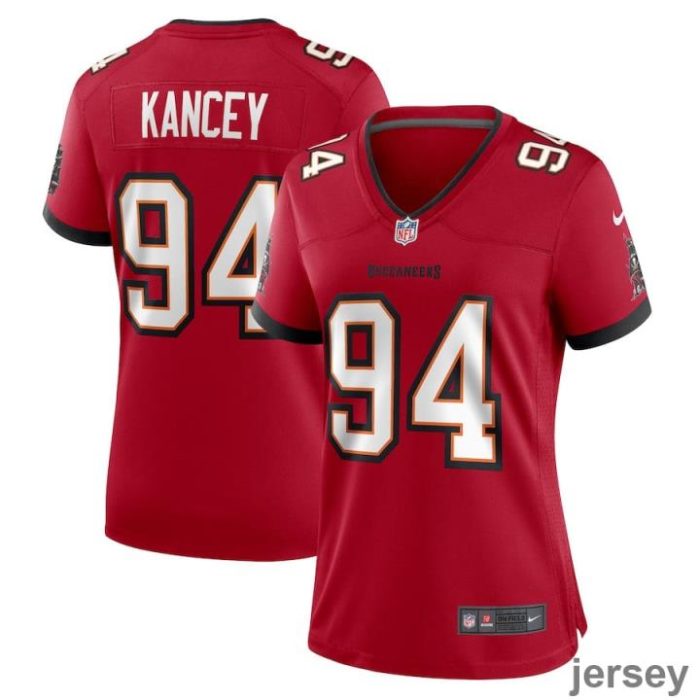 Calijah Kancey 94 Tampa Bay Buccaneers Women Game Jersey - Red