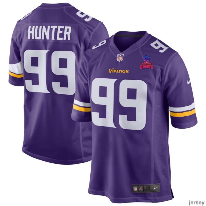 Danielle Hunter 99 Minnesota Vikings 2024 Pro Bowl Patch Game Men Jersey - Purple