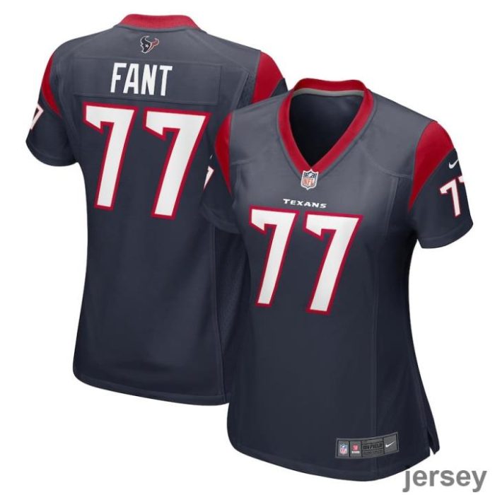 George Fant 77 Houston Texans Women Game Jersey - Navy