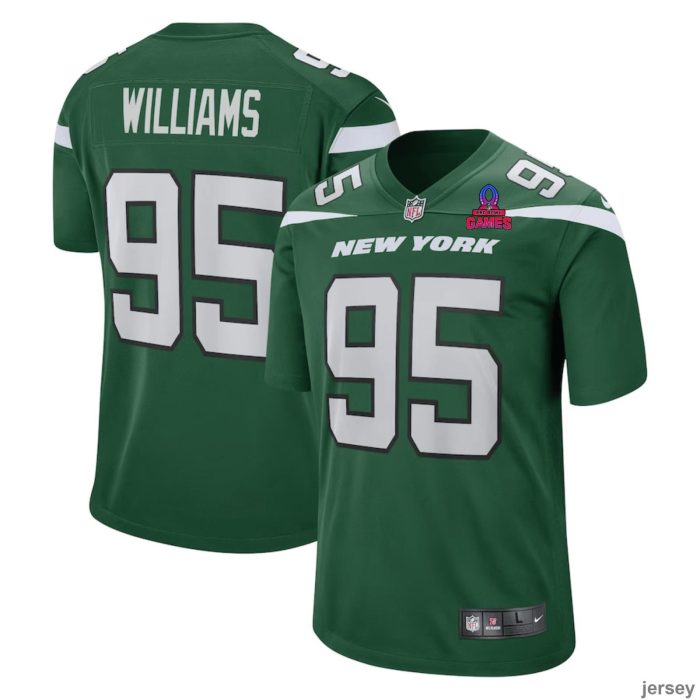 Quinnen Williams 95 New York Jets 2024 Pro Bowl Patch Game Men Jersey - Green